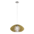 Cossano Abstract Pendant - Satin Chrome/Maple (P139M)